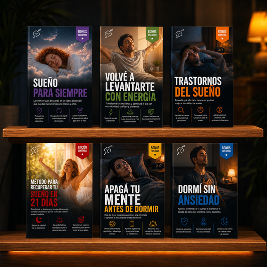 MÉTODO PARA RECUPERAR TU SUEÑO EN 21 DÍAS + 5 BONOS DE REGALO + PLANTILLAS